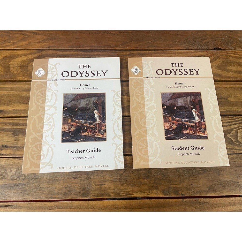 The Odyssey Teacher & Student Guide Set Memoria Press Homeschool NEW